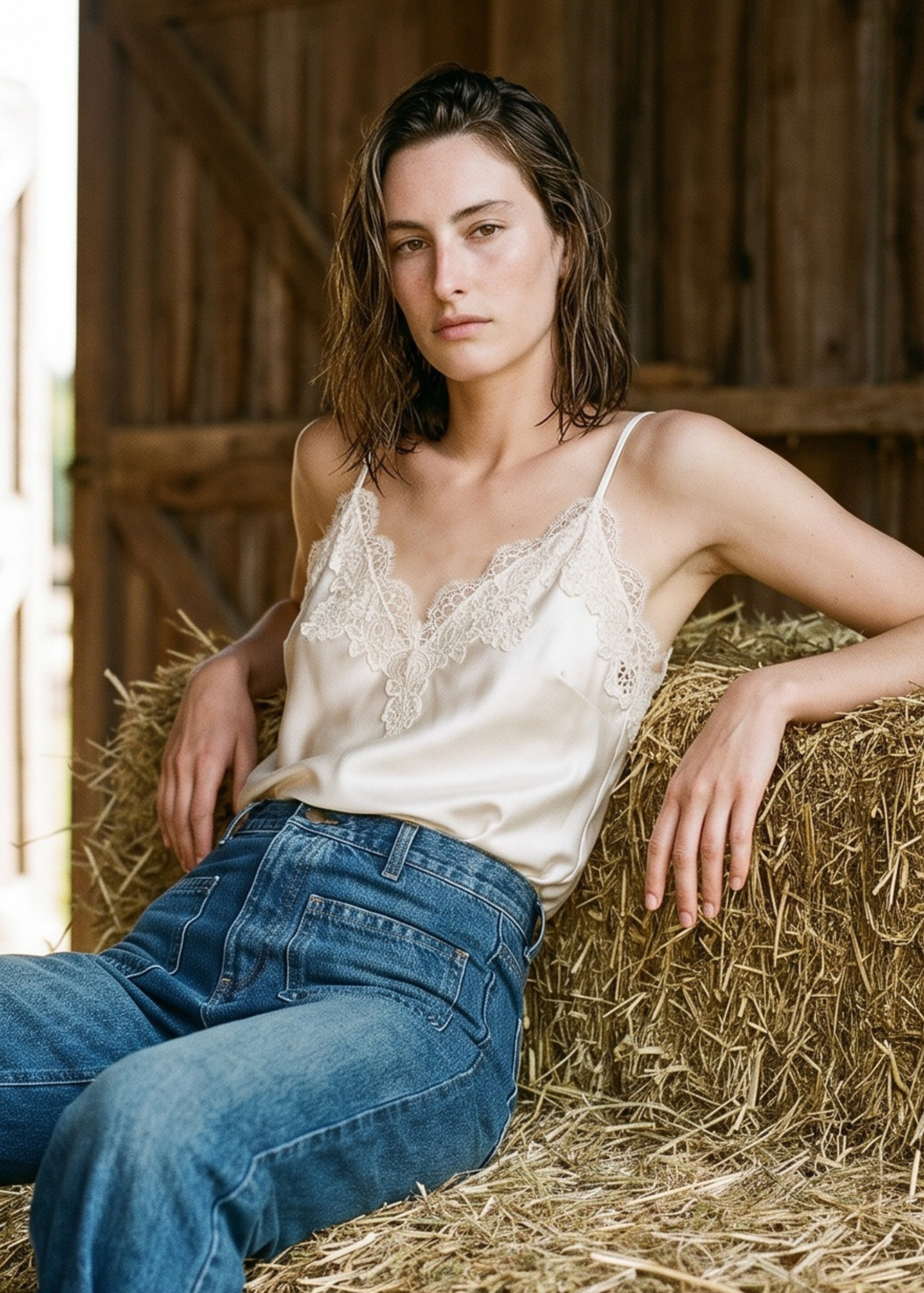 Annika Silk Camisole Macadamia – CAMI NYC