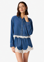 Alona Chambray Short Light Wash