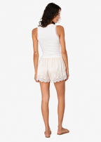Rian Rib Knit Tank White