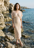 Avis Lace Maxi Dress Oat