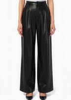 Andorra High Rise Vegan Leather Pant Black