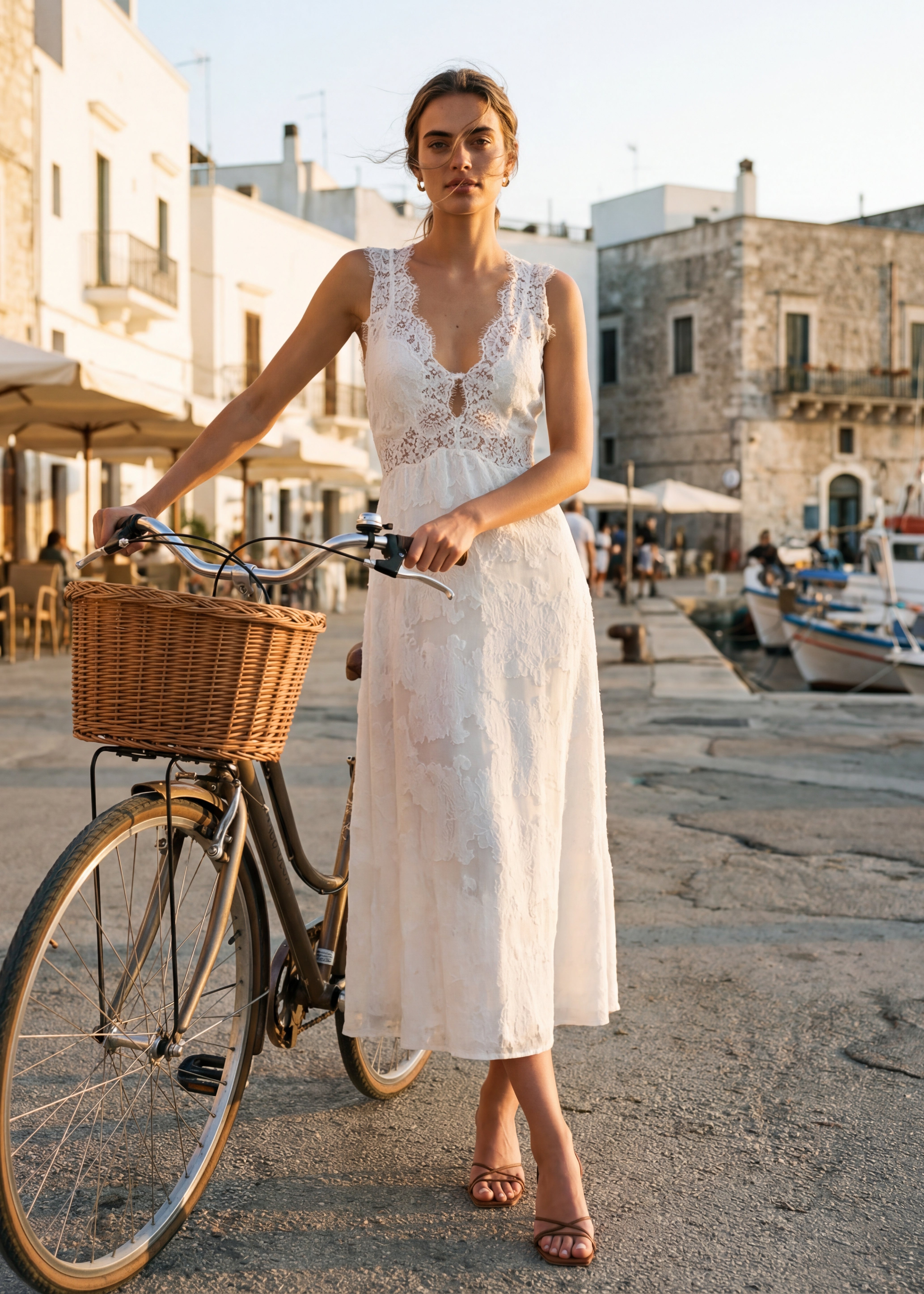 Larysa Midi Dress Macadamia – CAMI NYC