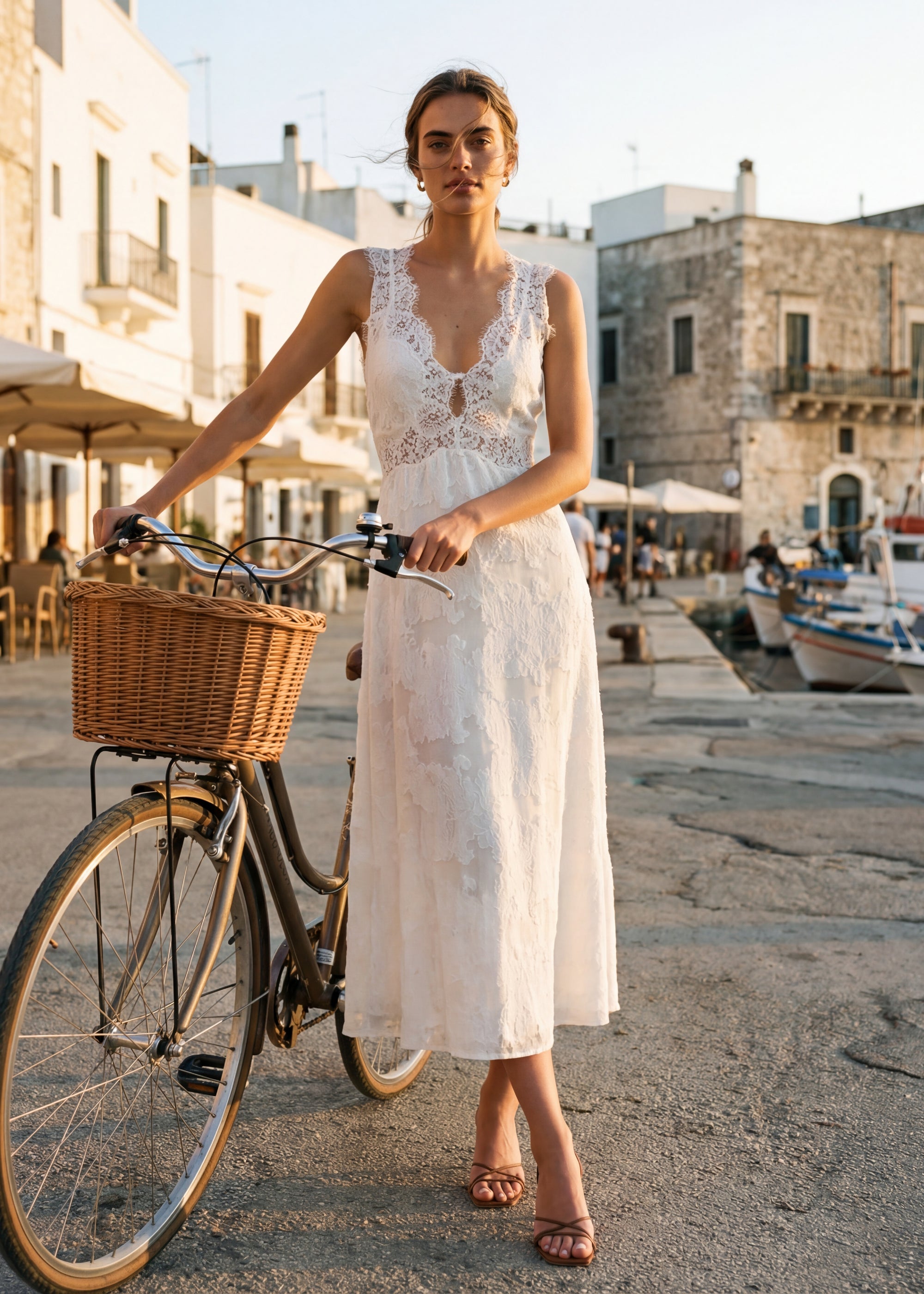 Larysa Midi Dress Macadamia CAMI NYC Larysa Midi Dress Macadamia CAMI NYC