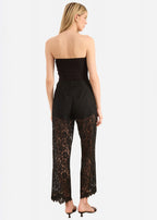 Livvy Strapless Rib Knit Bodysuit Black