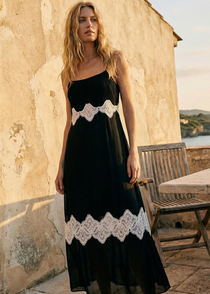 Isadora Midi Dress Black – CAMI NYC