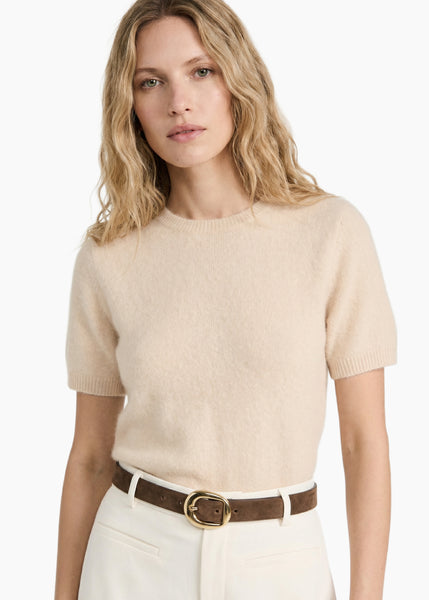 トップス MAISON CARREE CASHMERE Basic Tops IVORY Eugeney Cashmere Top Macadamia – CAMI NYC
