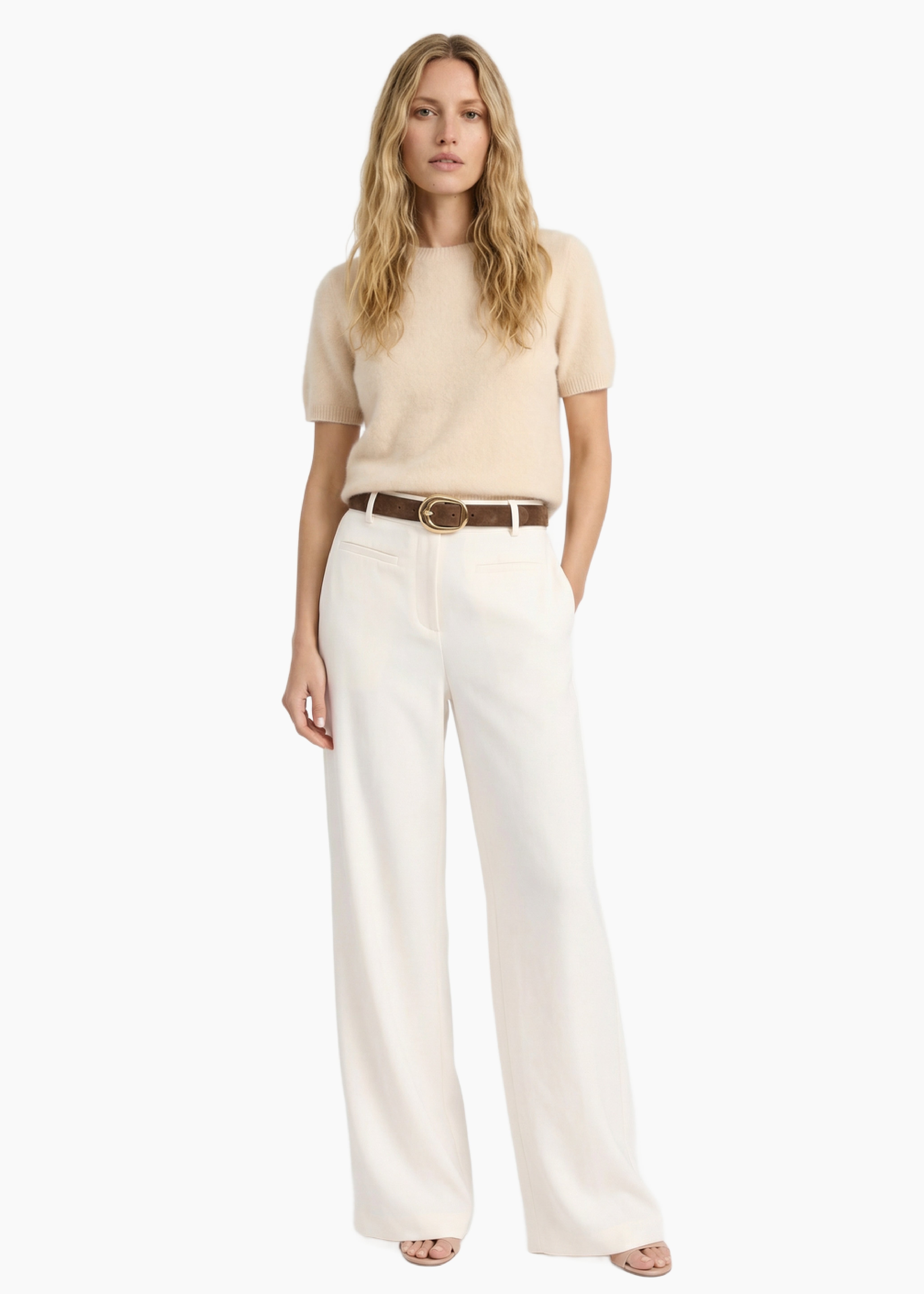 Eugeney Cashmere Top Macadamia – CAMI NYC