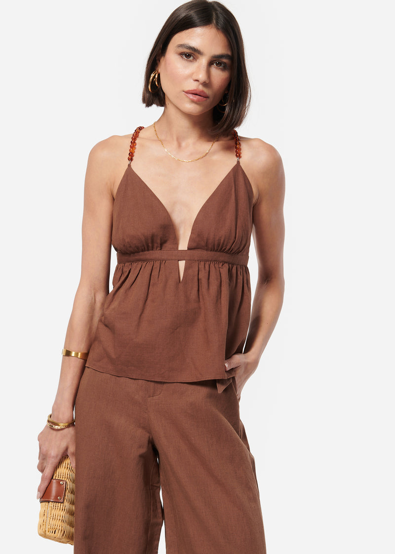 Rose Tortoise Shell Cami Coconut