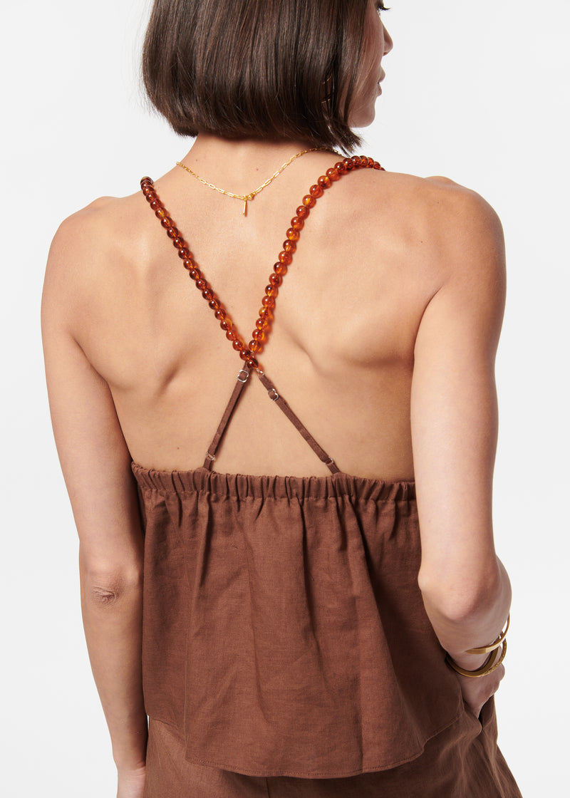 Rose Tortoise Shell Cami Coconut
