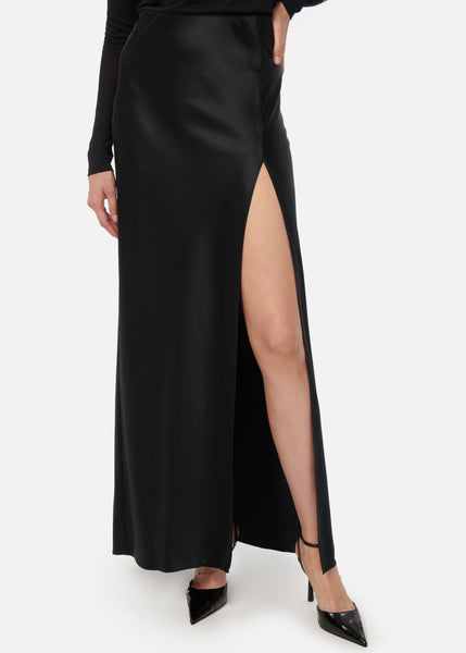 ADJUST SLIT SKIRT ブラック 36/38 ADJUST SLIT SKIRT ブラック 36/38