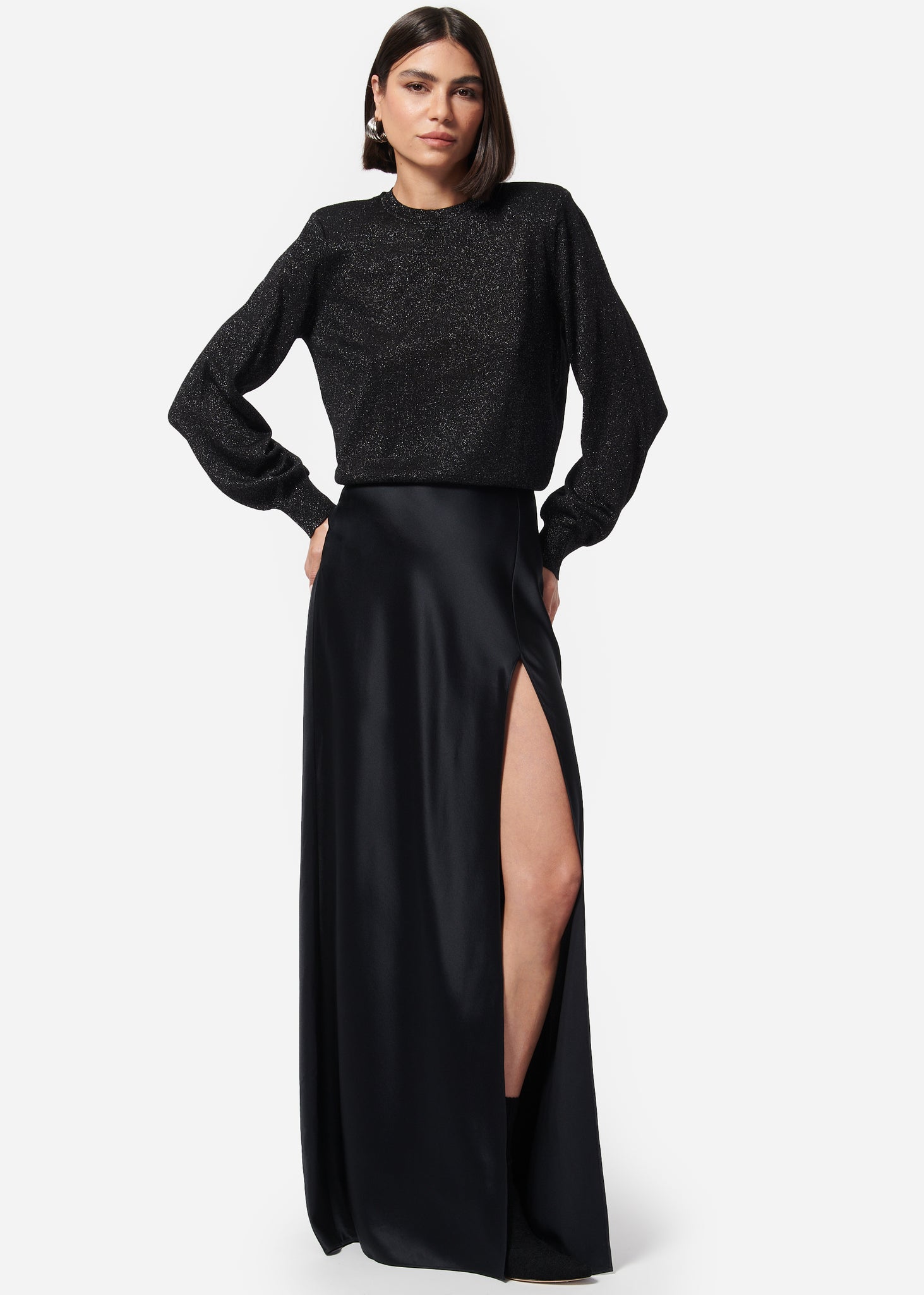 Slit Skirt Black Slit Skirt Black