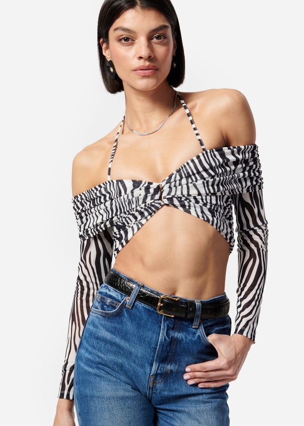 Rosalia Top Zebra Stripe
