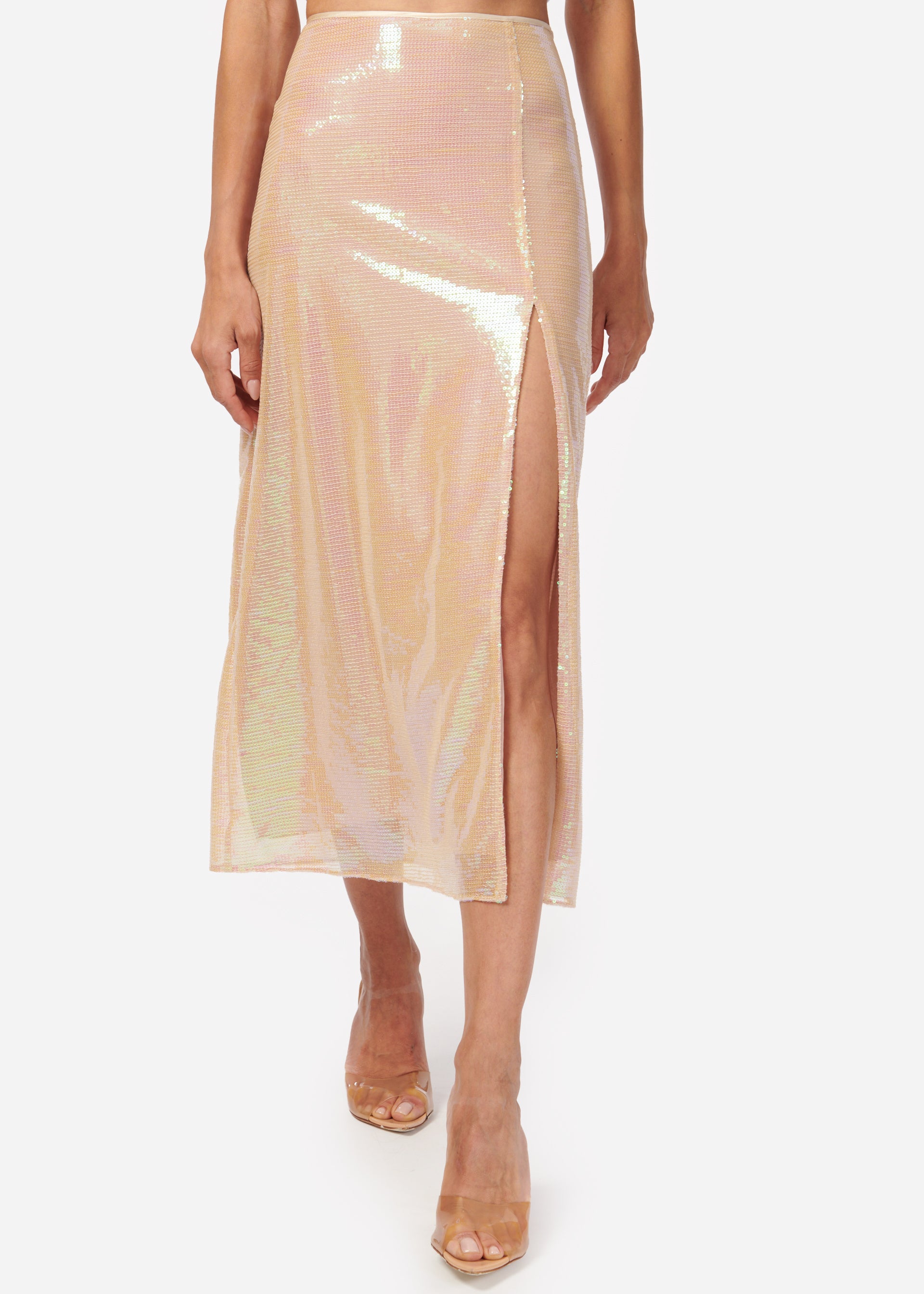 Artemis Sequin Skirt Opal Sequin