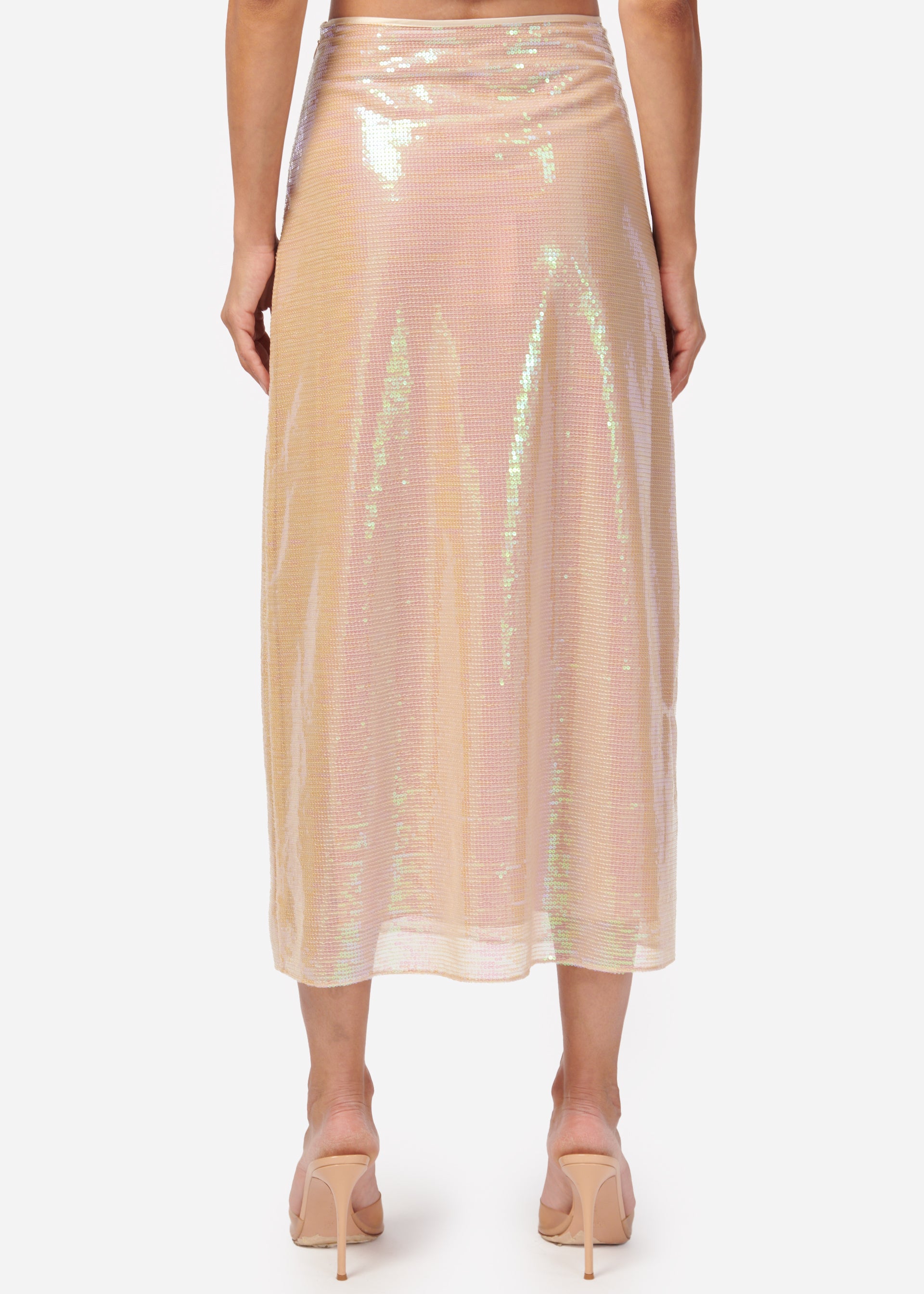 Artemis Sequin Skirt Opal Sequin