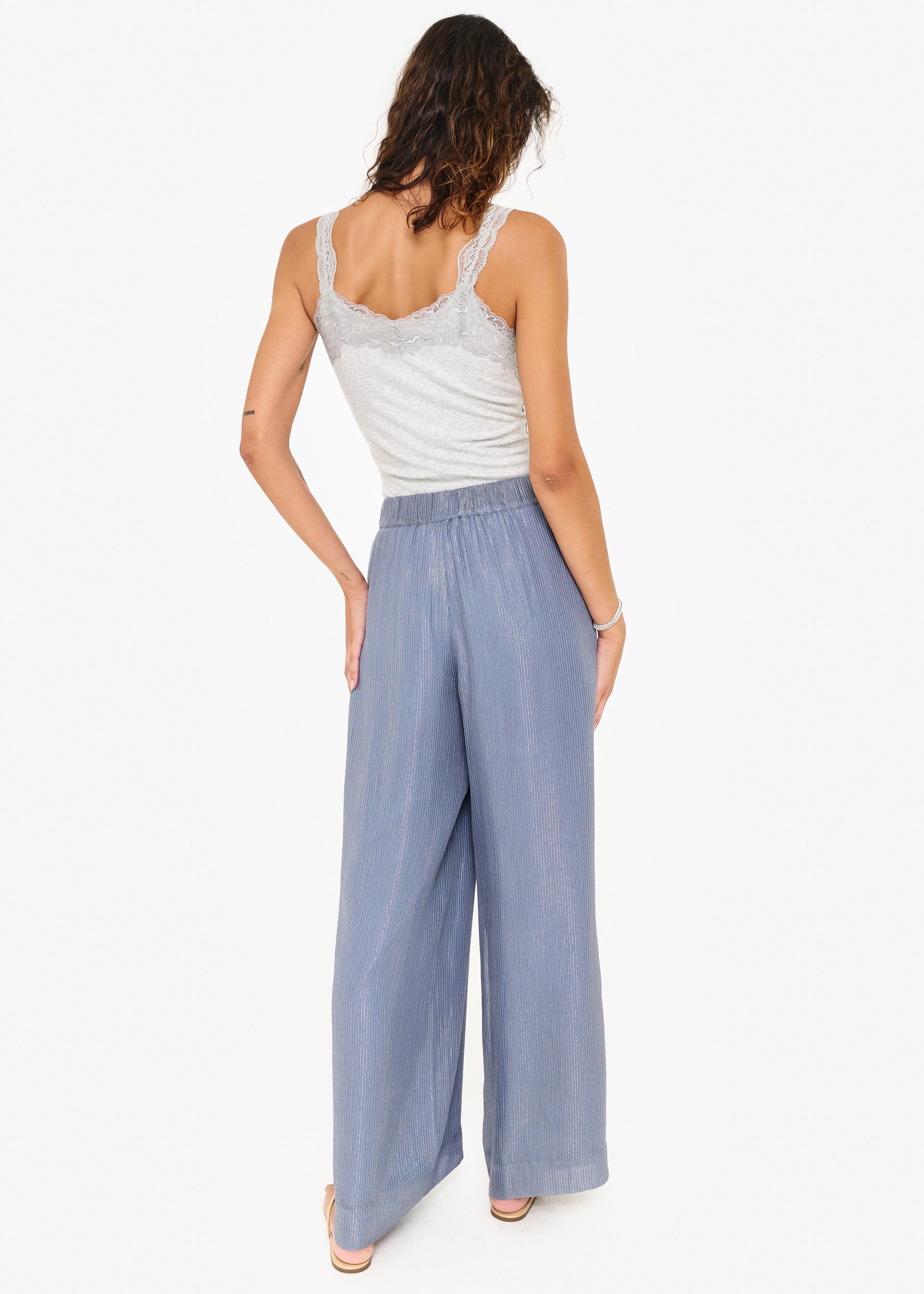 Lani Rib Knit Tank Heather Gray – CAMI NYC