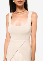 Damian Knit Top Bone