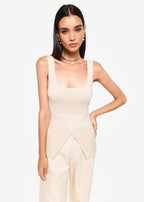 Damian Knit Top Bone