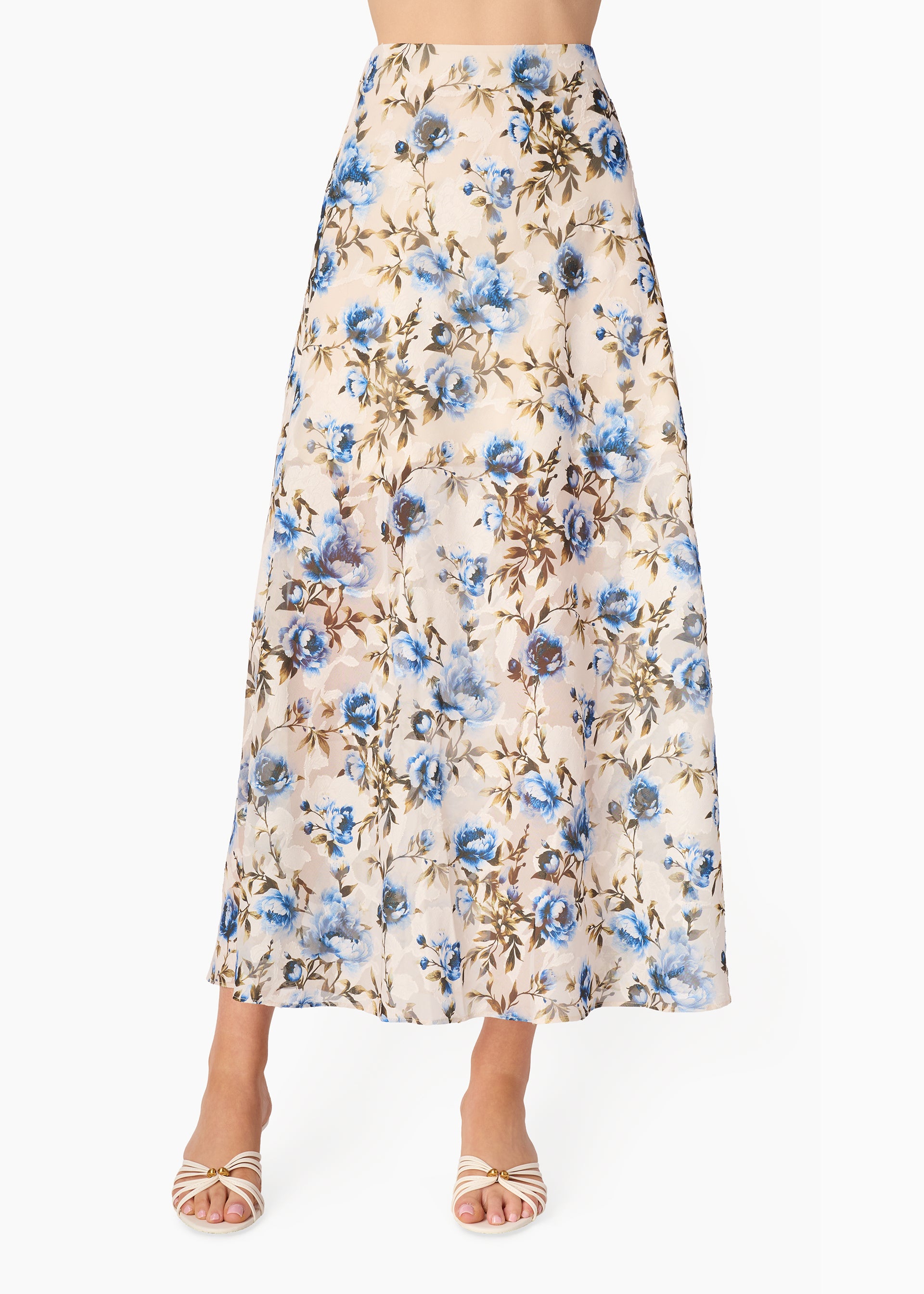 Jayna Burnout Chiffon Skirt Daydream – CAMI NYC
