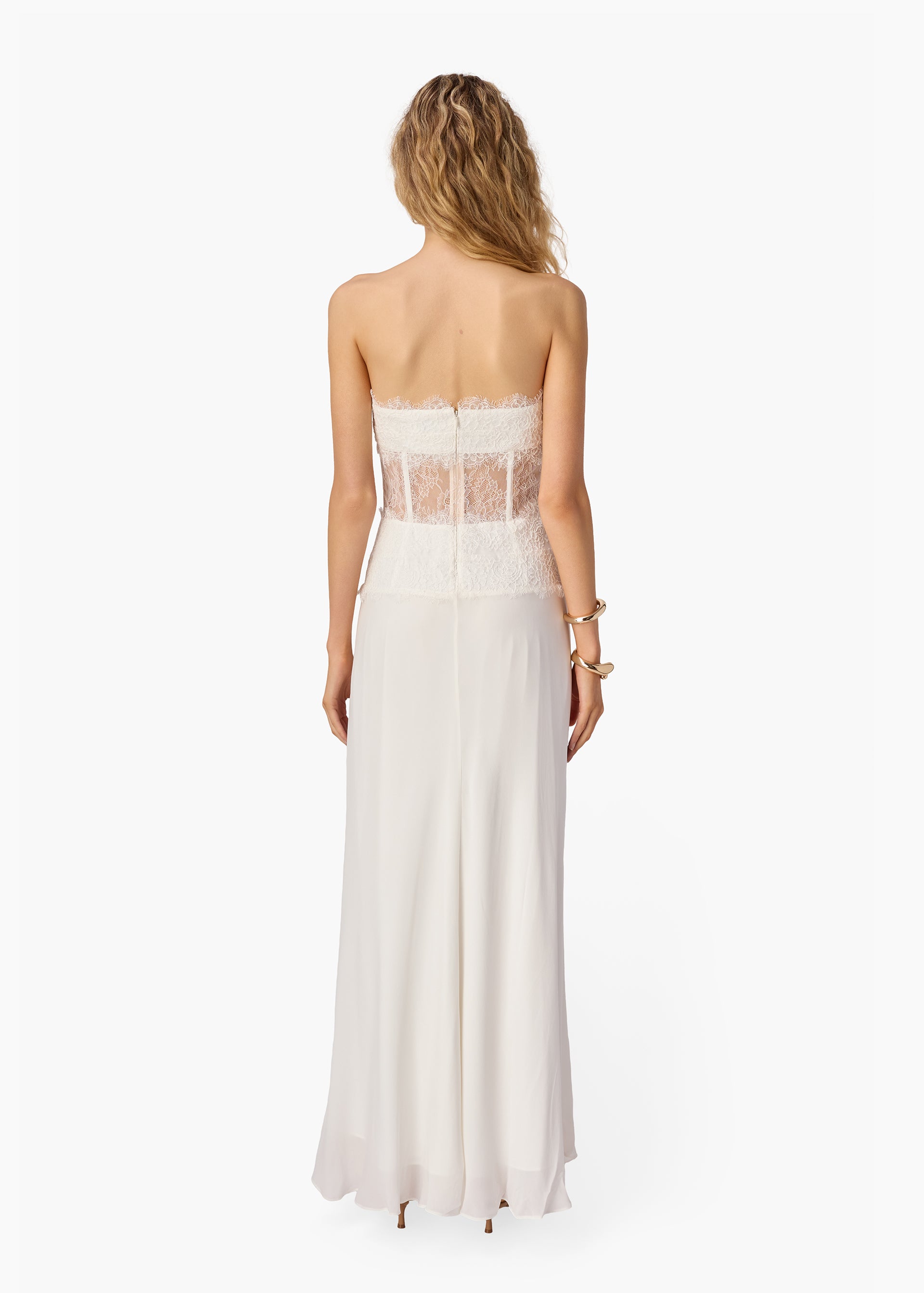 CAMI NYC Women's Lucienne Strapless Gown - White