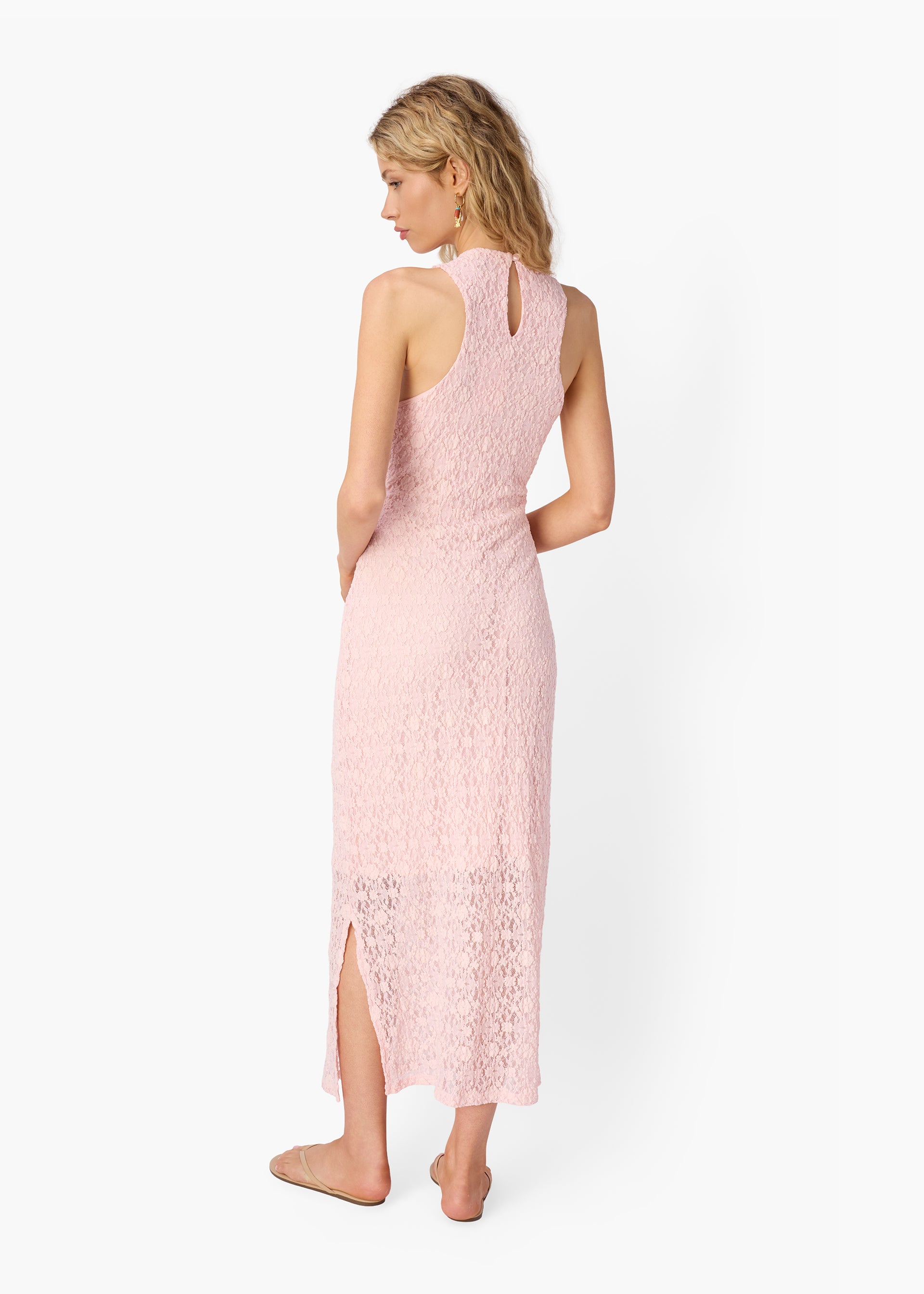 pink lace midi dress CAMI NYC Women's Annison Lace Midi Dress - Pink