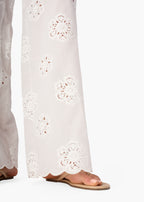 Tiago Mid Rise Cotton Pant Macadamia