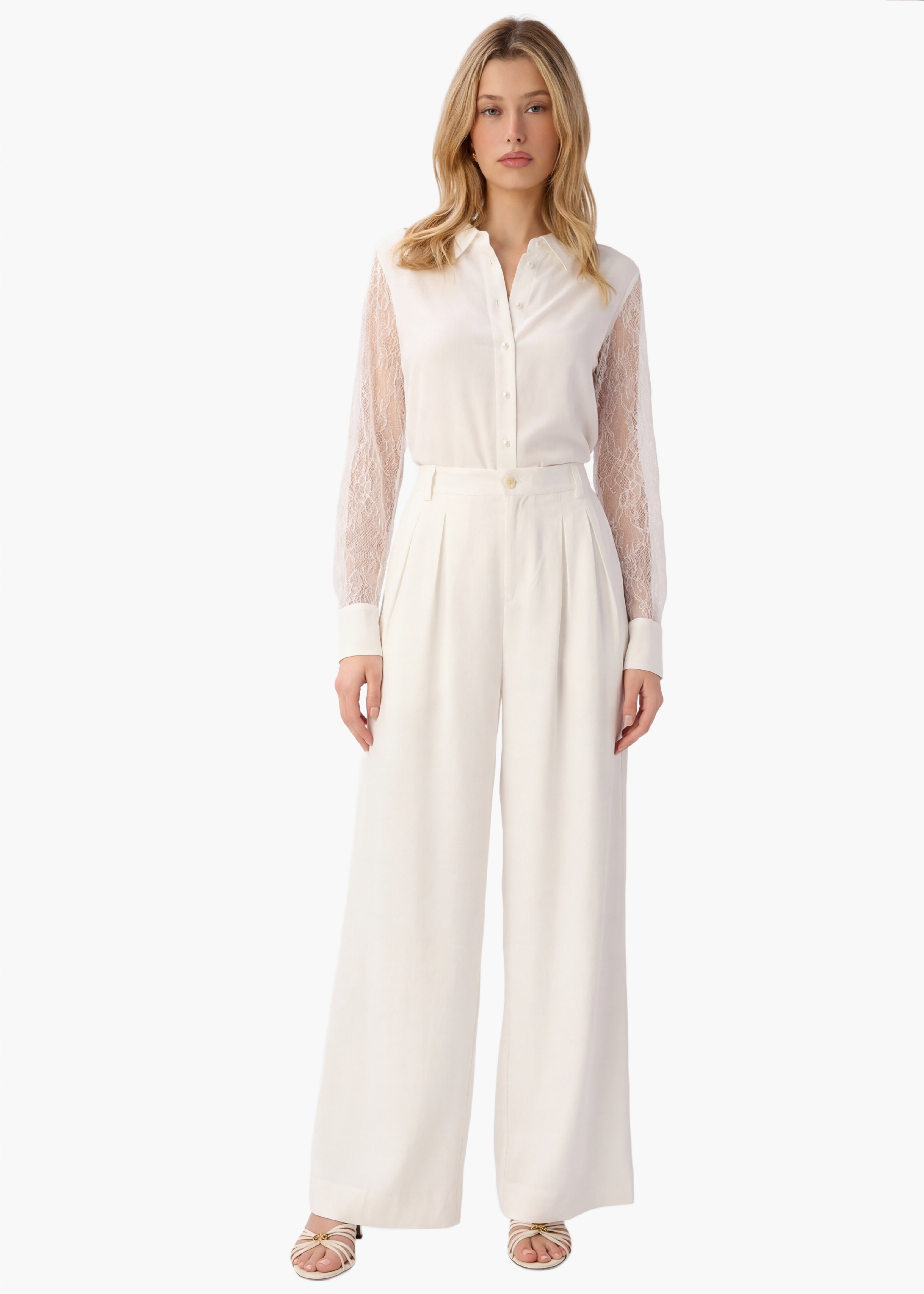 Chelsey Chiffon Blouse White – CAMI NYC