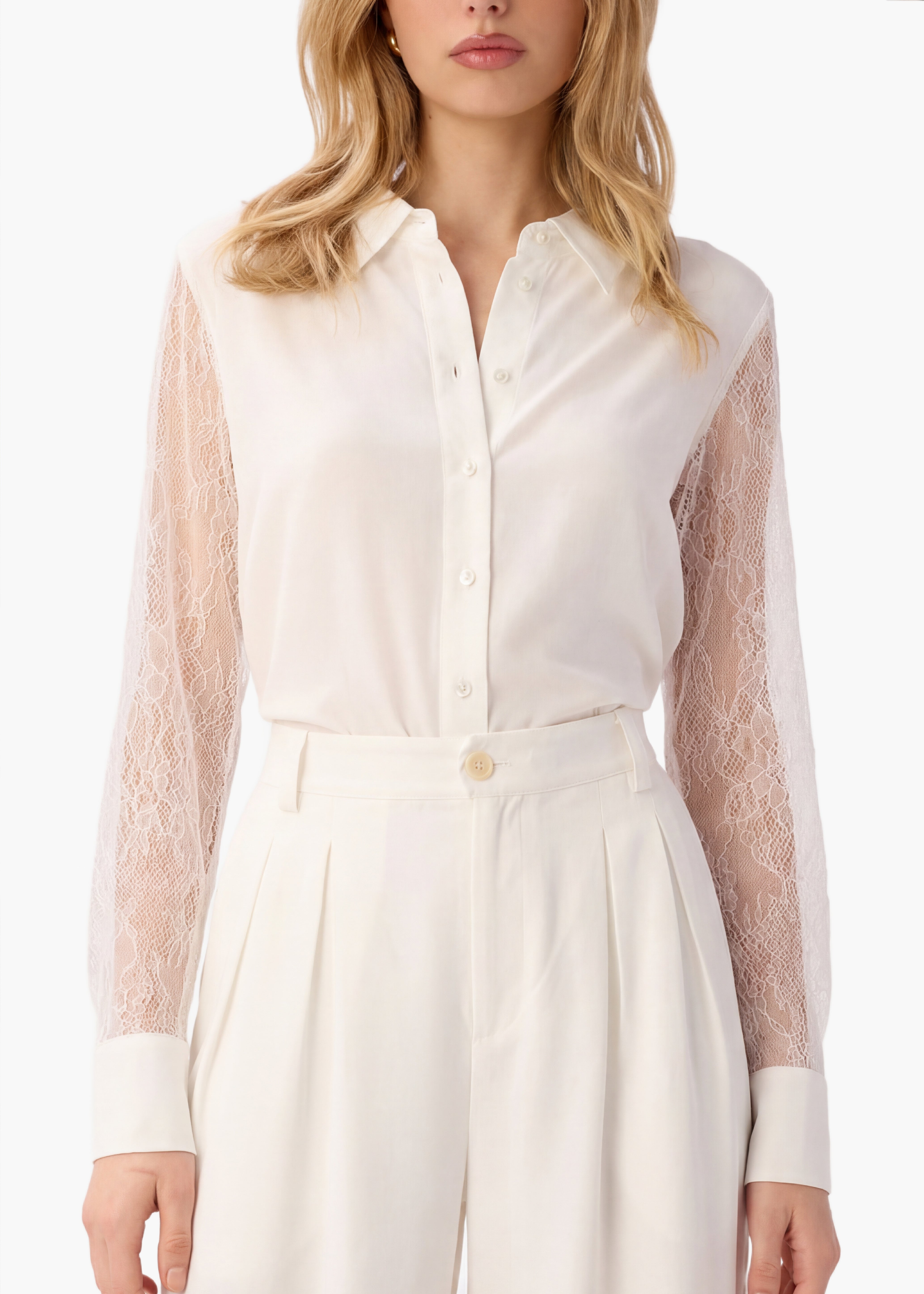 Chelsey Chiffon Blouse White – CAMI NYC