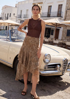 Yazmeena Chiffon Skirt Leo