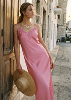 Isabeau Midi Dress Rosebud