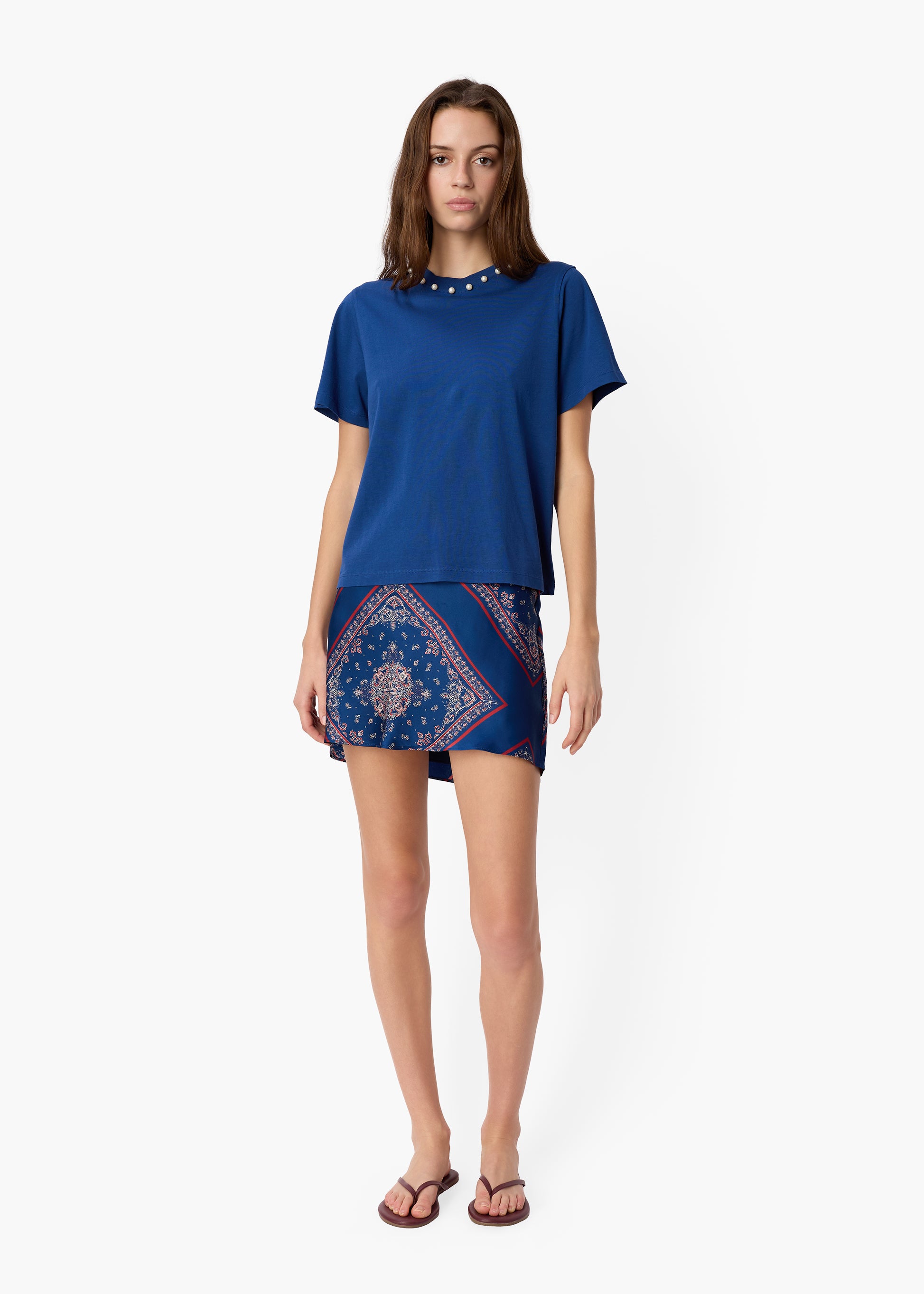 Aviva Mini Skirt Mariner's Bandana – CAMI NYC
