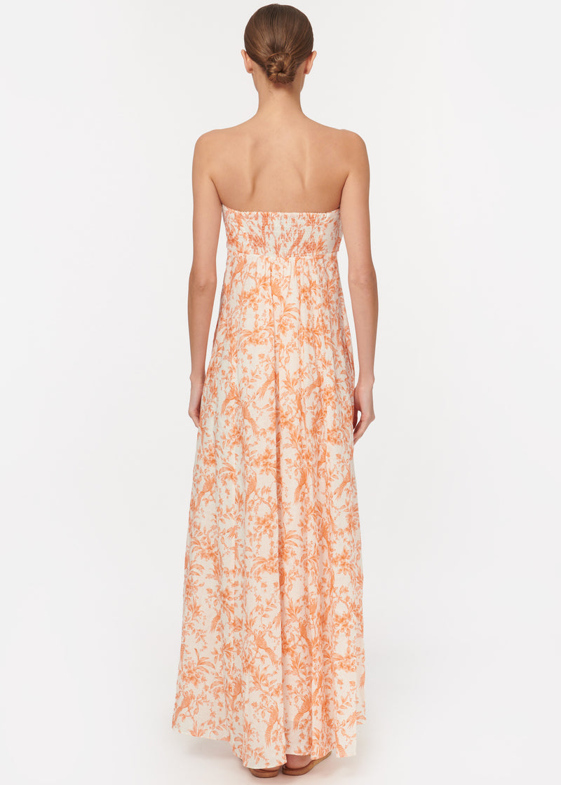 Trudie Dress Papaya Toile