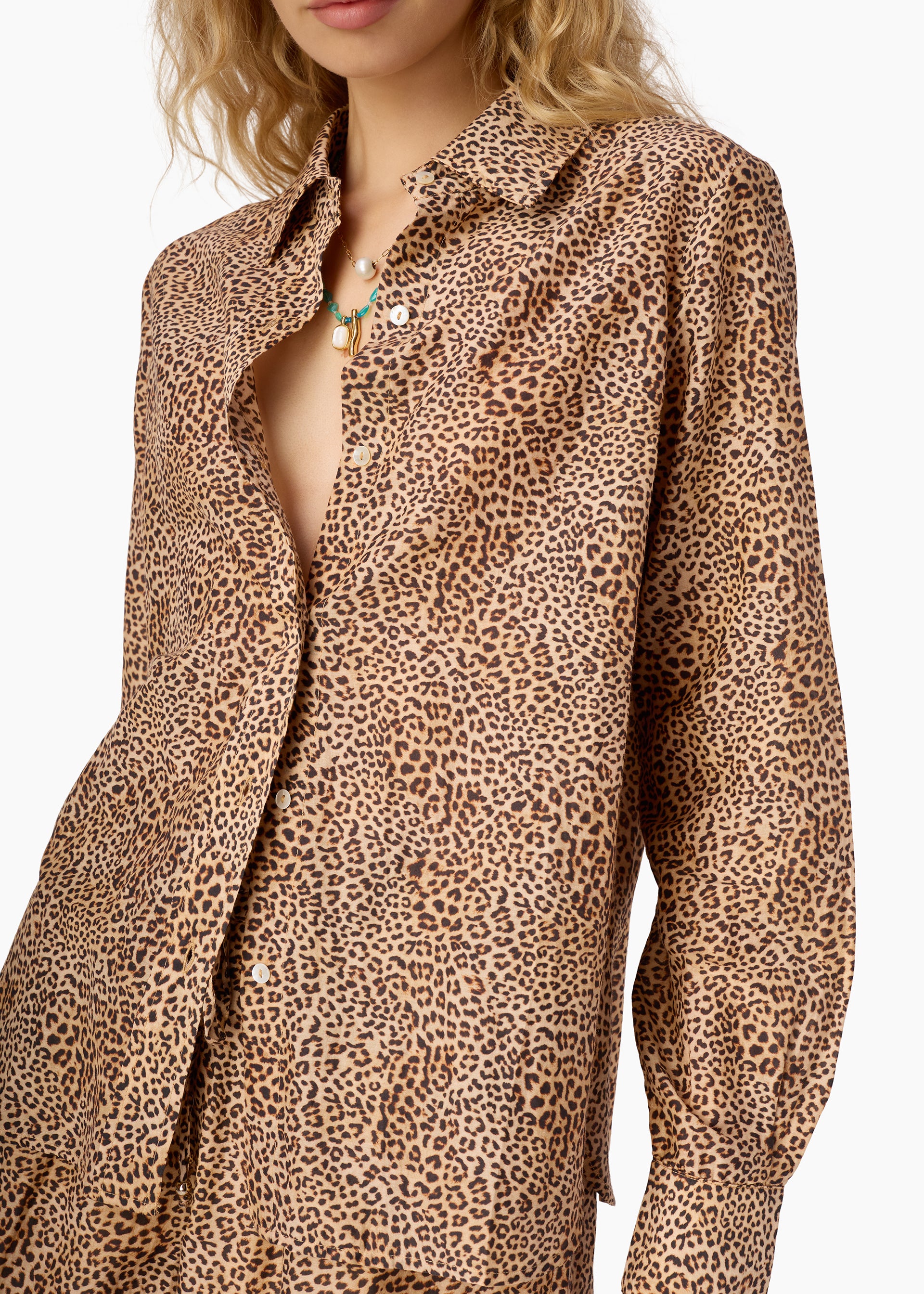 Rafella Silk Cotton Top Leo – CAMI NYC