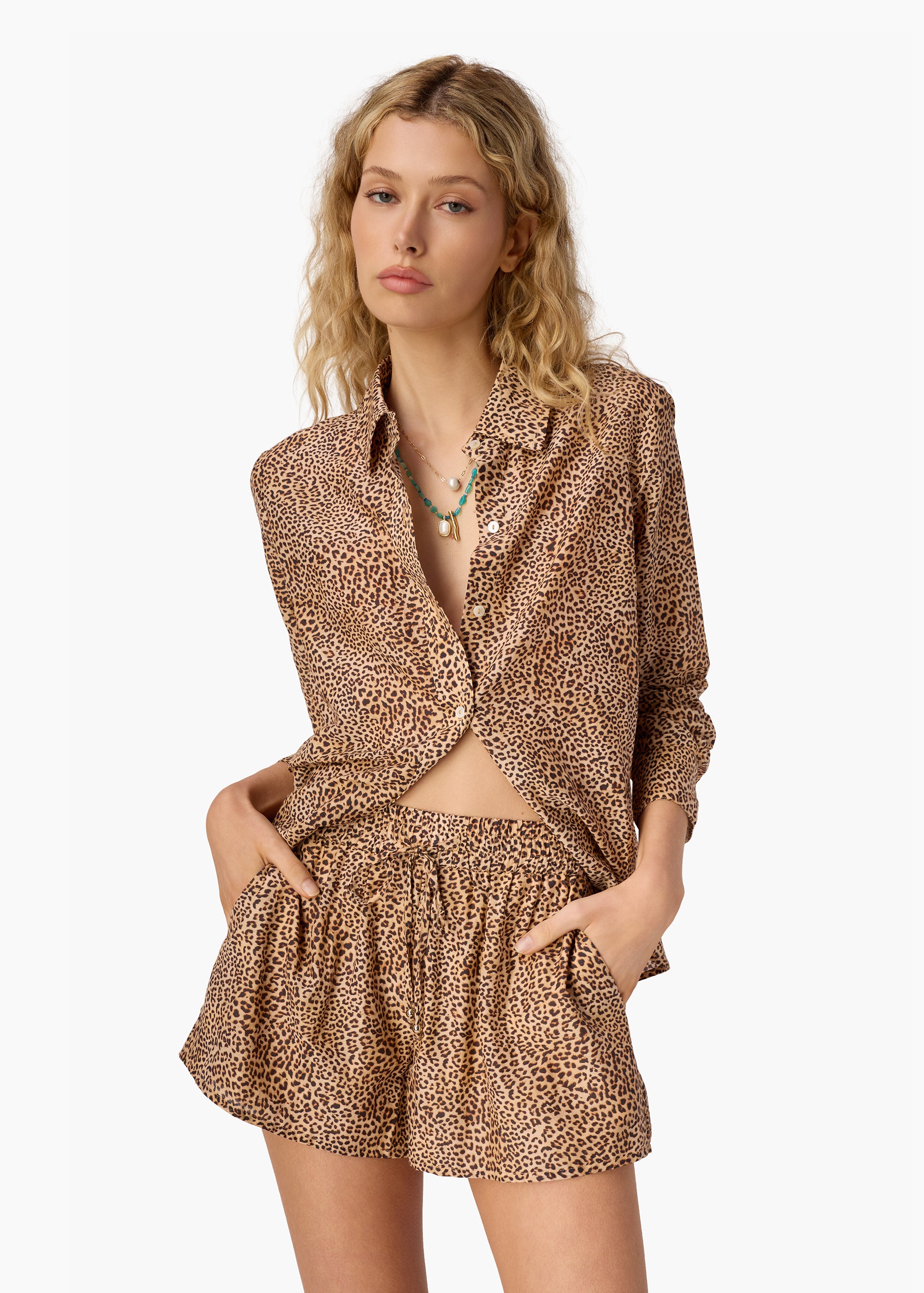 Rafella Silk Cotton Top Leo – CAMI NYC