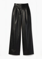 Andorra High Rise Vegan Leather Pant Black