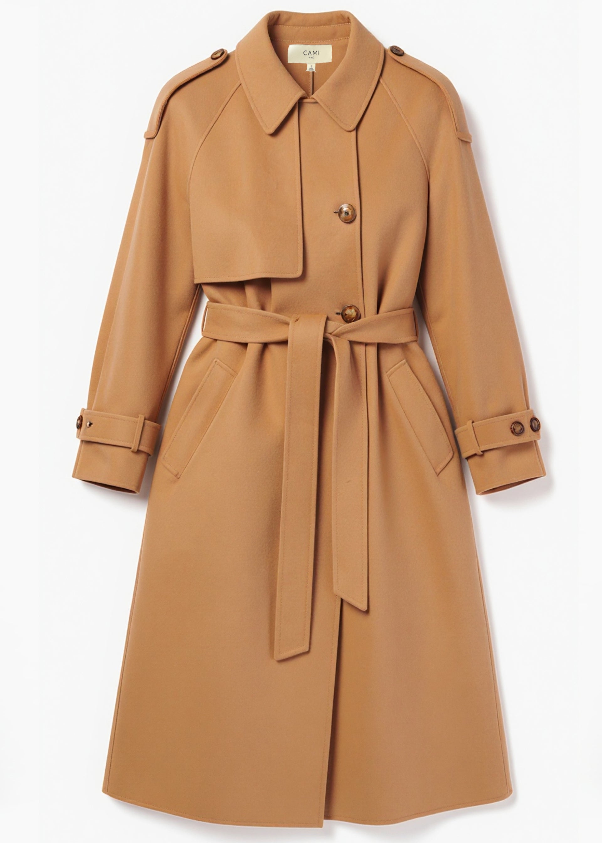 Yennifer Trench Coat Maple – CAMI NYC