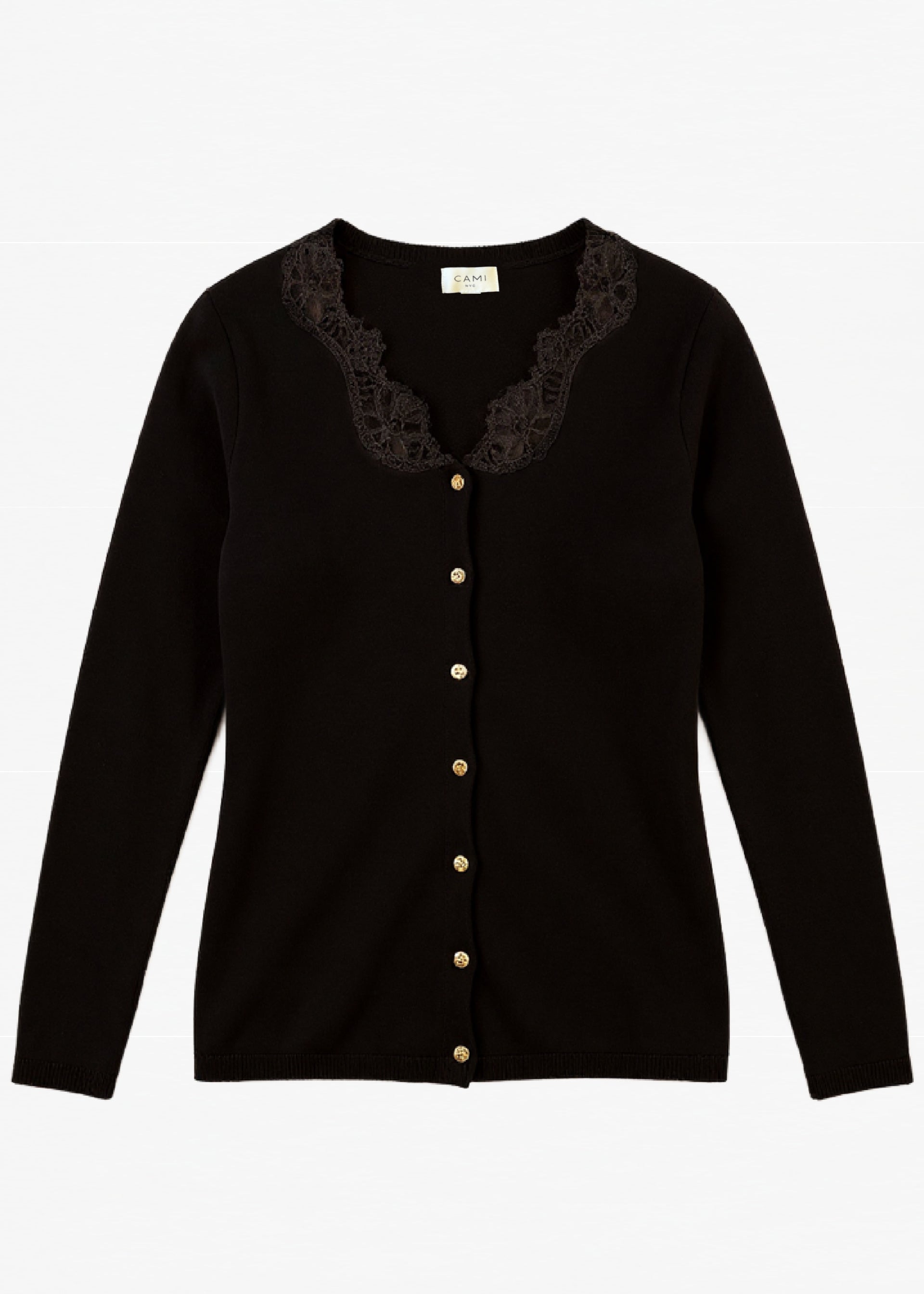 Eirene Lightweiight Knit Cardigan Black