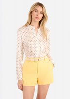 Hana High Rise Short Custard