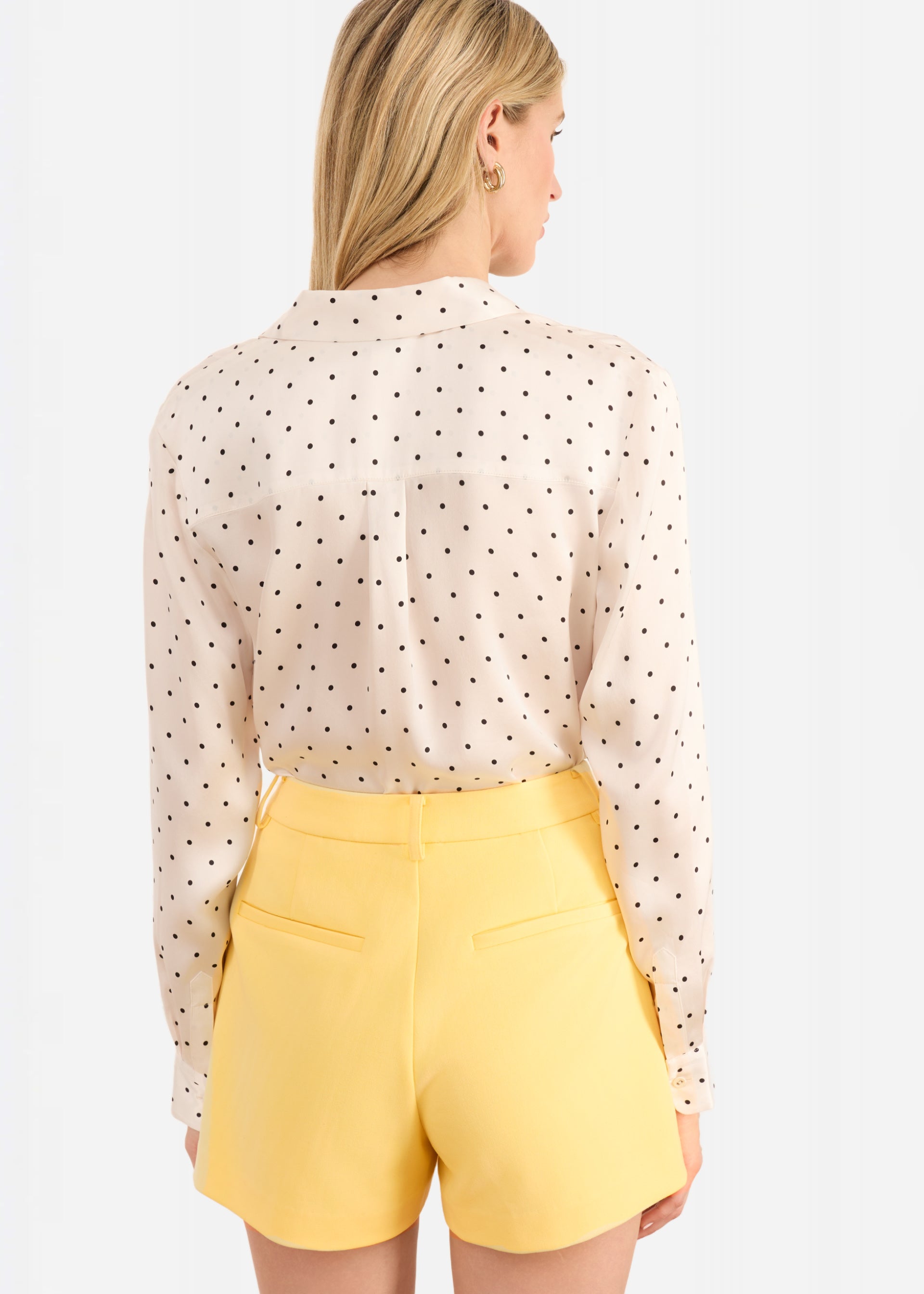 Crosby Silk Blouse Pin Dot