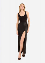 Miray Rib Knit Tank Black