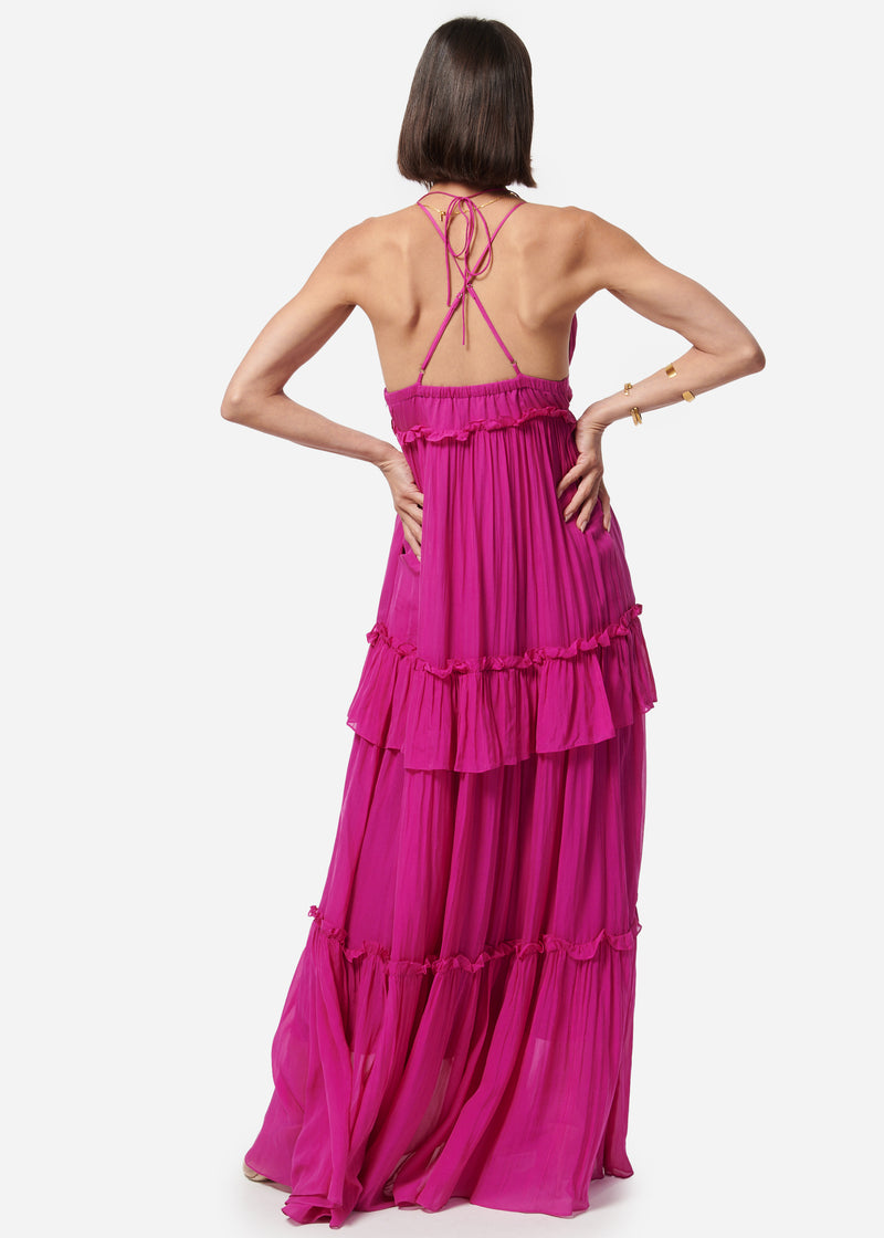 Doris Chiffon Dress Dahlia