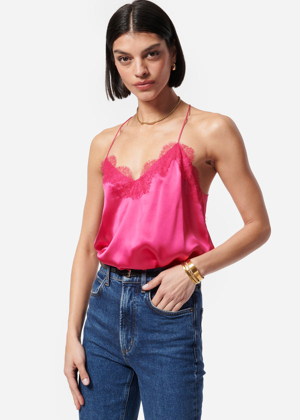 Racer Charmeuse Cami Dahlia