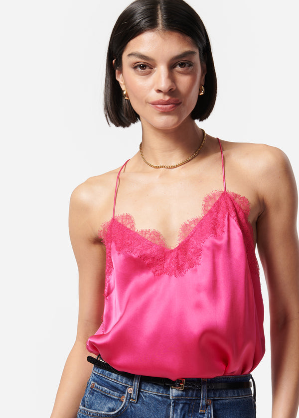 Racer Charmeuse Cami Dahlia