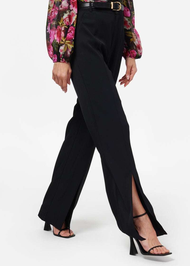 Amelie Twill Pant Black