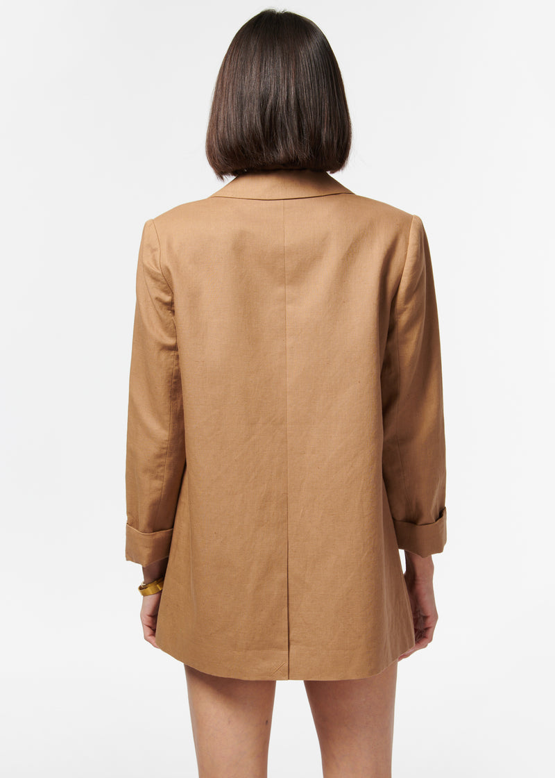 Owen Linen Blazer Butterscotch
