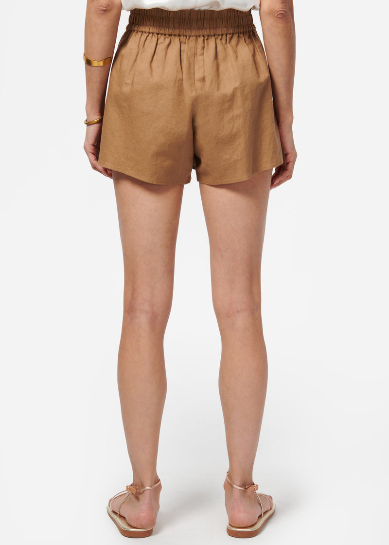 Jillian Linen Short Butterscotch