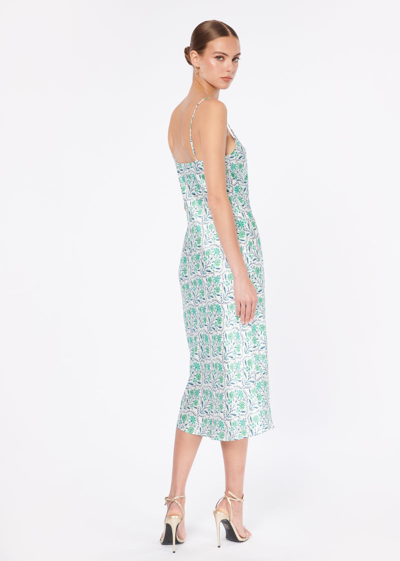Clio Dress Turquoise Wallpaper