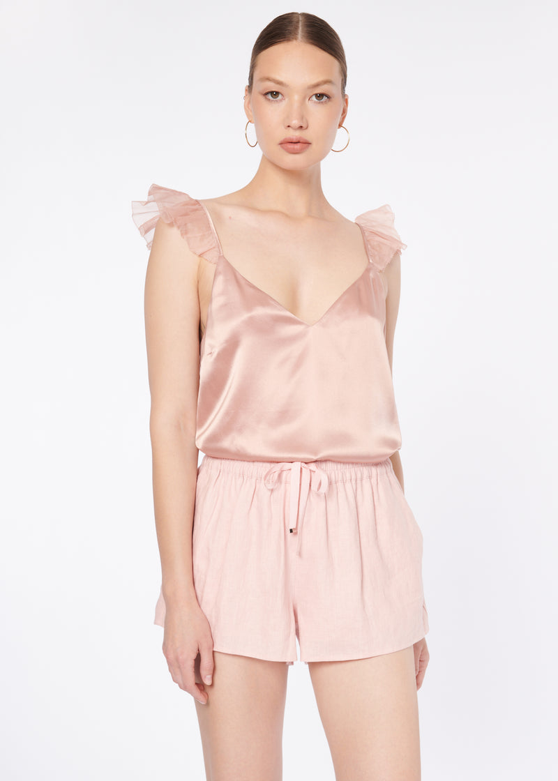 Jillian Linen Short Petal