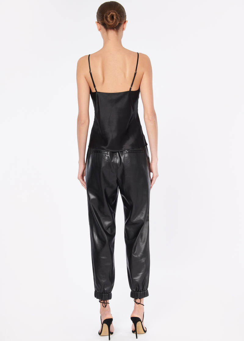 Dalton Vegan Leather Pant Black