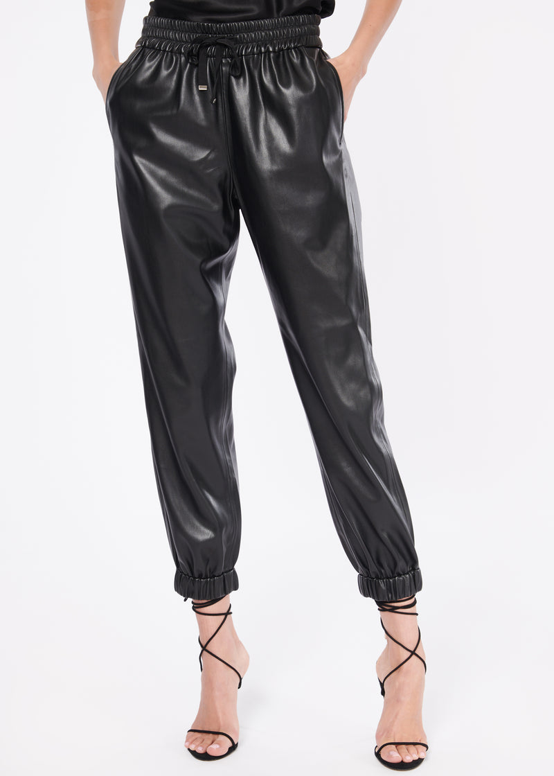 Dalton Vegan Leather Pant Black