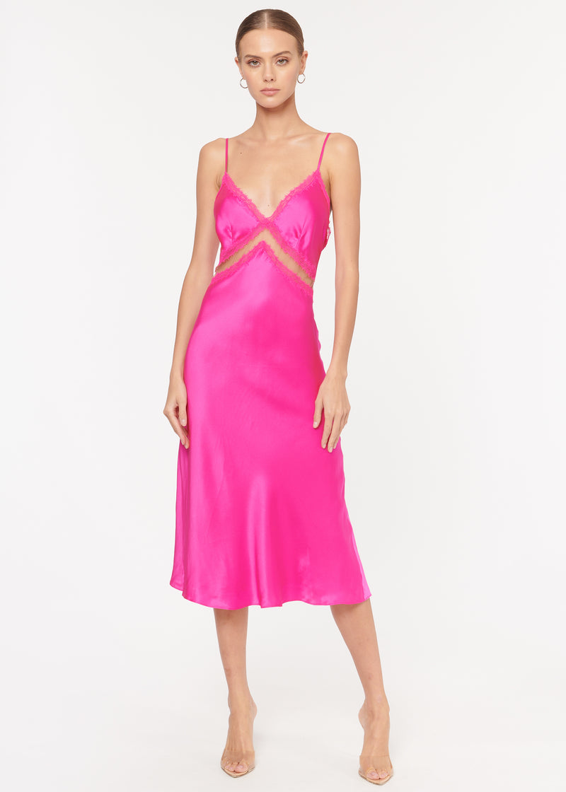 Delfina Dress Neon Pink